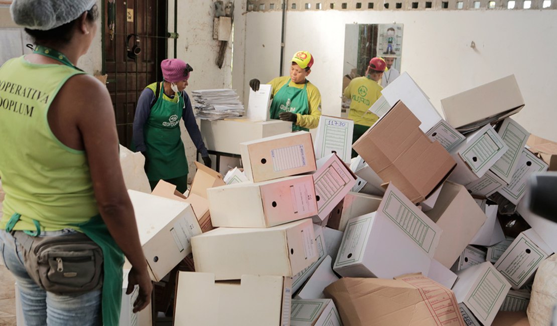 Em dois anos, Judiciário de Alagoas encaminha mais de 55 toneladas de lixo para reciclagem
