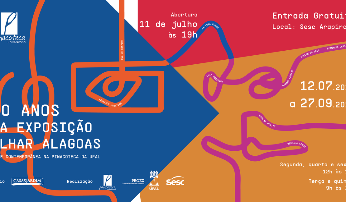 Pinacoteca celebra 20 anos da mostra “Olhar Alagoas” com exposição em Arapiraca
