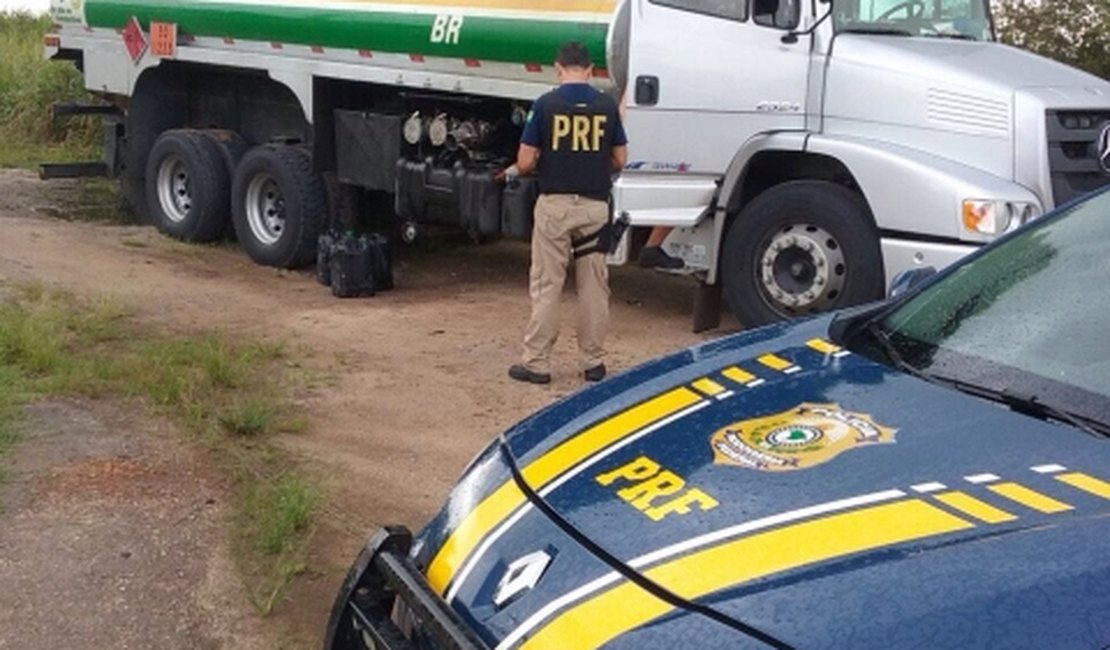 PRF prende condutor acusado de furtar combustível