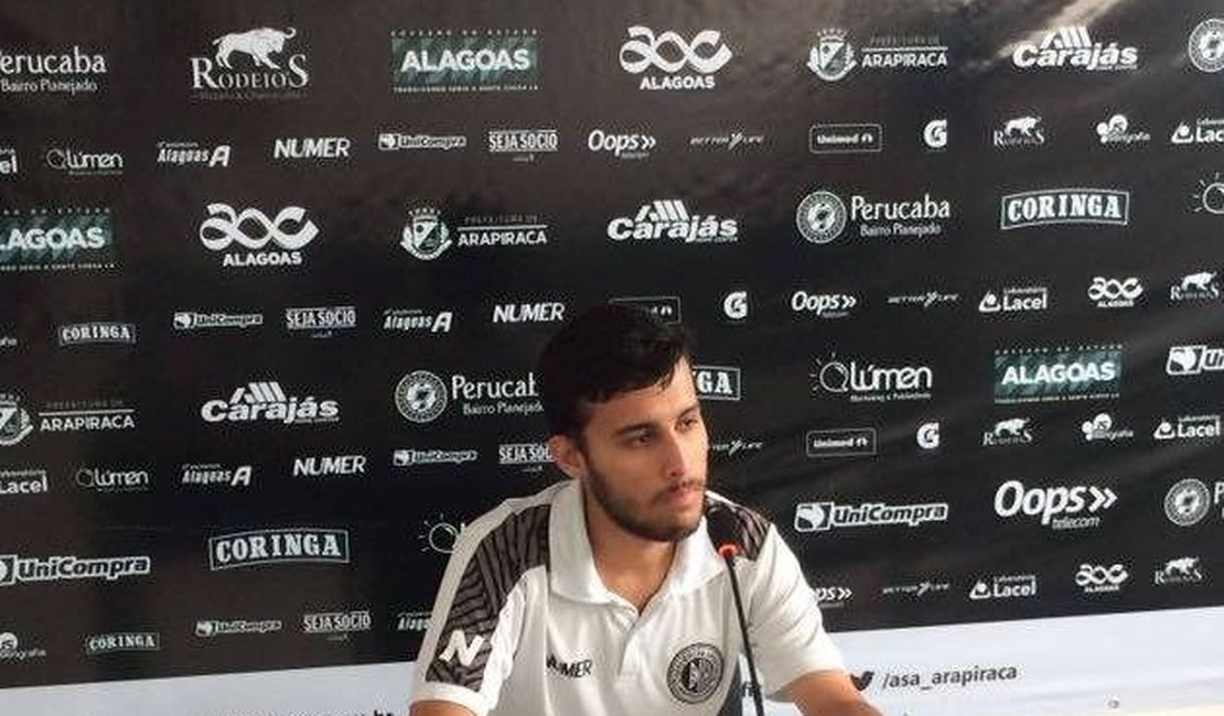 Após trabalhar três anos no ASA, Vitor Silva lamenta momento do clube