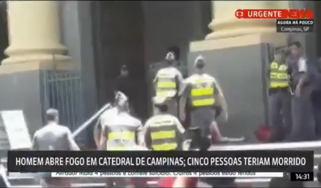Homem invade Catedral de Campinas, mata quatro e comete suicídio 