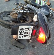 Em moto roubada, casal colide com van em trecho da AL 105, no Benedito Bentes