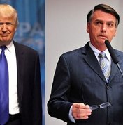 Trump diz que Bolsonaro tem 'completo apoio' dos EUA