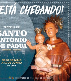 Católicos de Maragogi iniciam celebração da Festa de Santo Antônio de Pádua