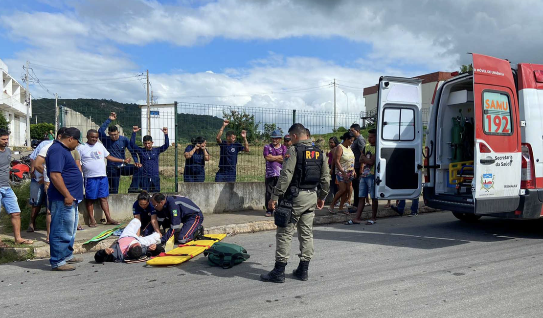 Três pessoas ficam feridas em acidente registrado em Santana do Ipanema