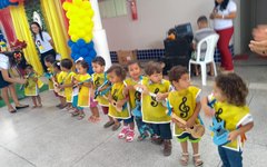 Crianças da rede municipal de ensino de Girau do Ponciano participam de festa em seu dia