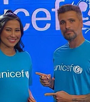Thaynara OG e Bruno Gagliasso são escolhidos embaixadores do Unicef