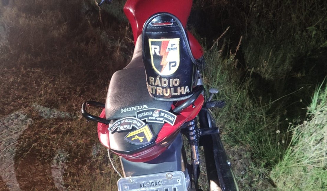 Moto furtada com rastreador é recuperada em Arapiraca