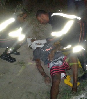 Colisão entre carro e motocicleta deixa um ferido em São Miguel dos Campos