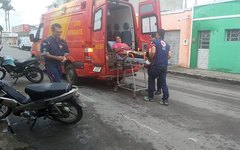 SAMU socorre vítima de acidente de trânsito em Arapiraca