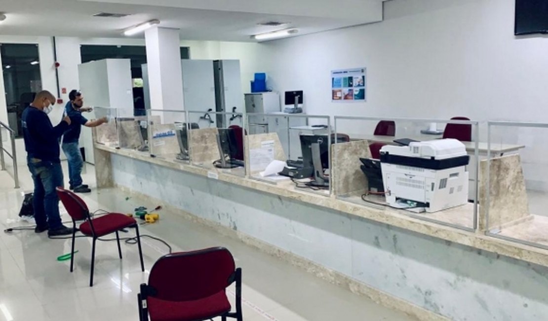 Sefaz implanta barreiras de proteção nos setores de atendimento