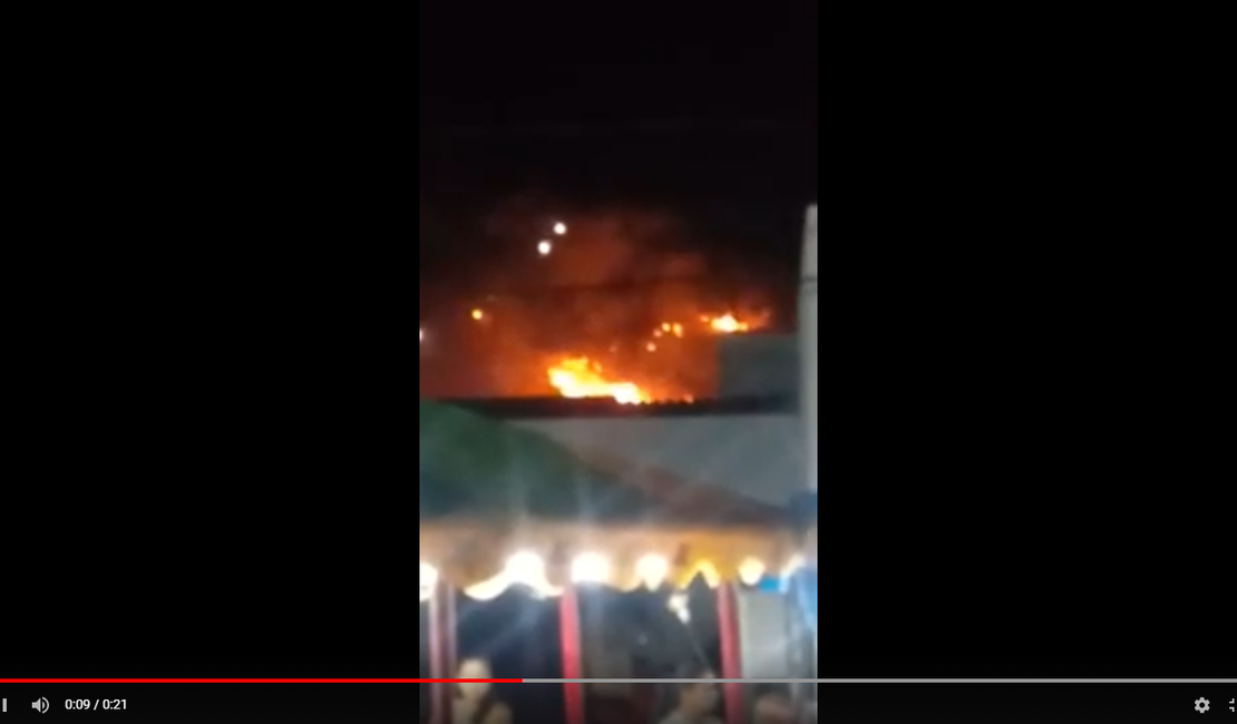 [Vídeo] Fogo atinge cercado em Belém, no Agreste alagoano