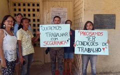 Usuários de UBS de Arapiraca fazem protesto contra falta de estrutura e segurança 