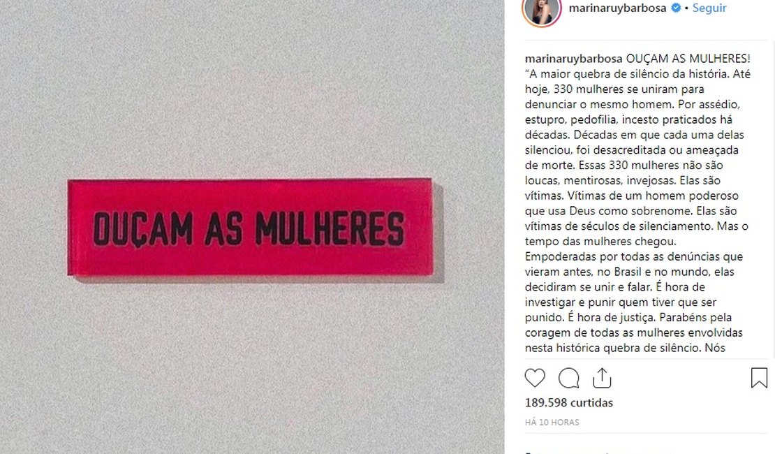 Marina Ruy Barbosa tenta impedir seguidora de cometer suicídio