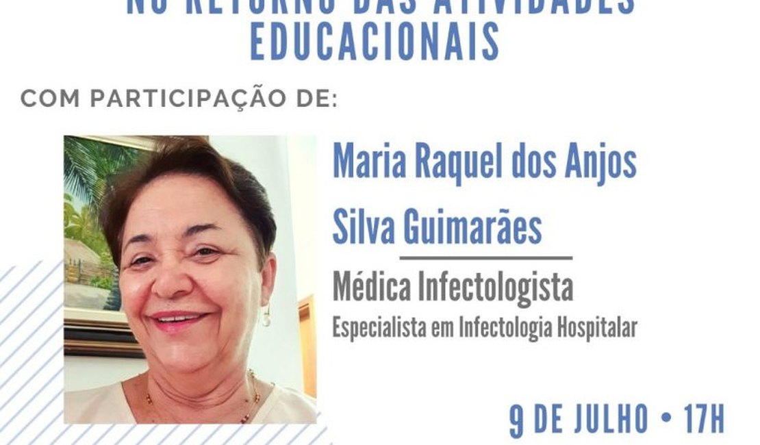 Live discute cuidados para retomada das aulas presenciais, em Maceió