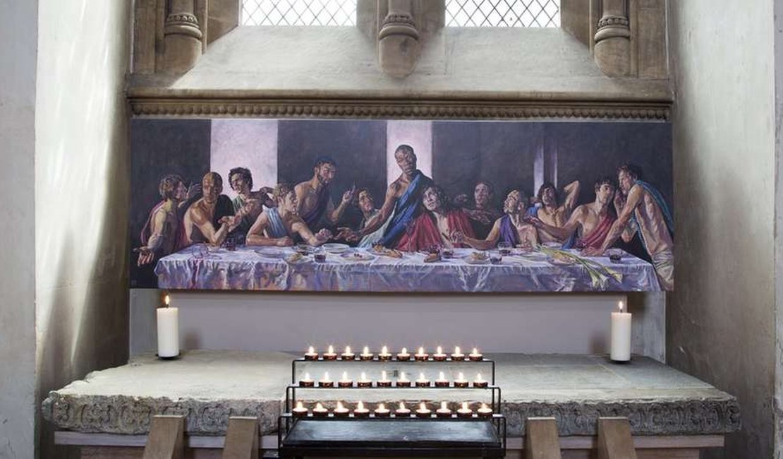Catedral reabre com Jesus negro em pintura de última ceia no Reino Unido