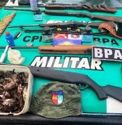 Batalhão Ambiental apreende três armas de fogo durante operação em Traipu