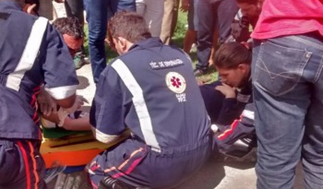 Acidente de trânsito deixa mulher ferida em Arapiraca
