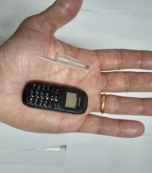 Celular do tamanho de uma tampa de caneta é apreendido em presídio no Rio 