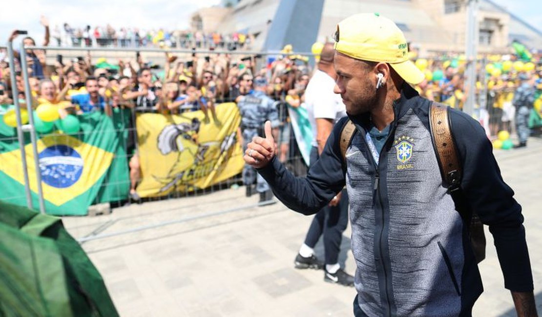 Seleção Brasileira já está em Kazan para o jogo contra a Bélgica