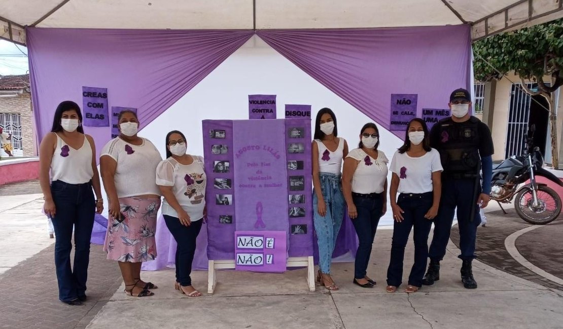 Lagoa da Canoa realiza blitz educativa sobre o combate à violência contra a mulher