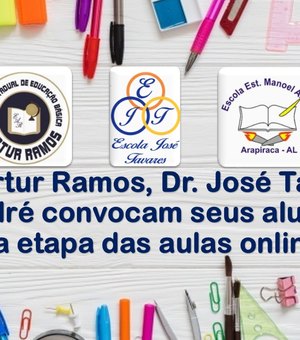 [Vídeo] Escolas de Arapiraca convocam alunos pra obter informações sobre aulas on-line