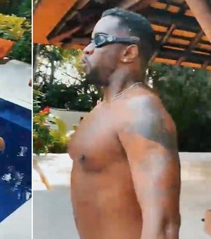 Rapper Diddy viraliza nas redes com vídeo de mergulho desengonçado