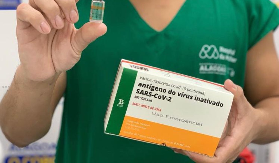 Alagoas recebe mais 28,8 mil doses de vacinas contra a Covid-19