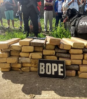 BOPE apreende 48 quilos de maconha em ônibus que seguia para Recife