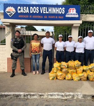 3º BPM entrega alimentos a instituições filantrópicas de Arapiraca