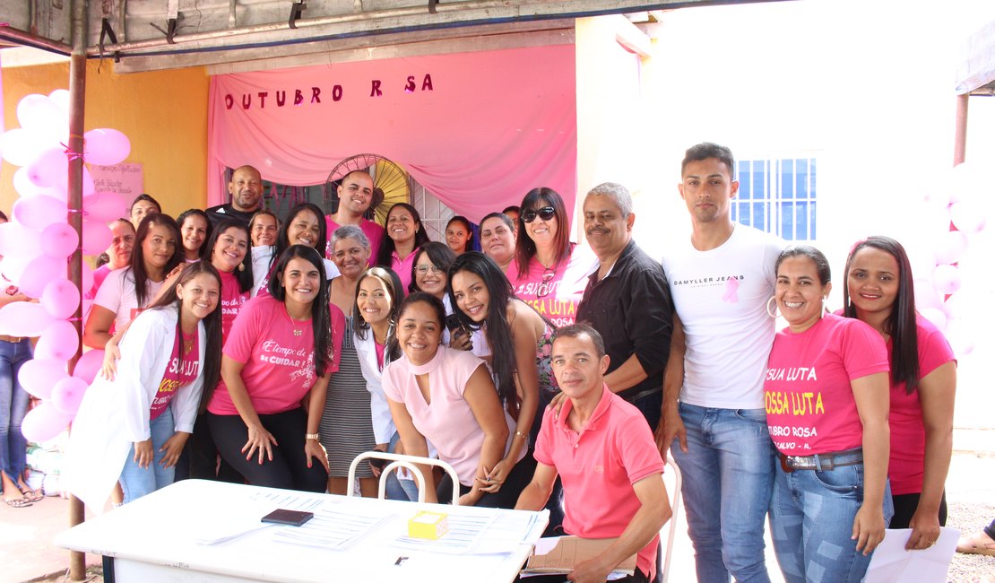 Outubro Rosa: Secretaria de Saúde de Porto Calvo promove evento na Mangazala