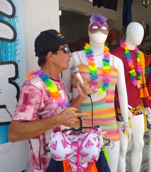 [Vídeo] Para atrair clientes, ritmo de carnaval invade lojas em Arapiraca