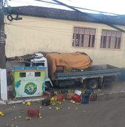 Caminhão atinge barraca em Porto Calvo
