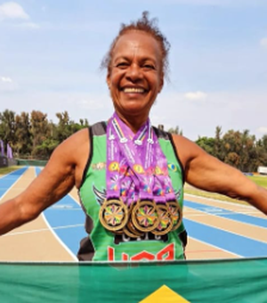 Atleta de corridas arapiraquense, Carminha, conquista 8 medalhas de ouro no México