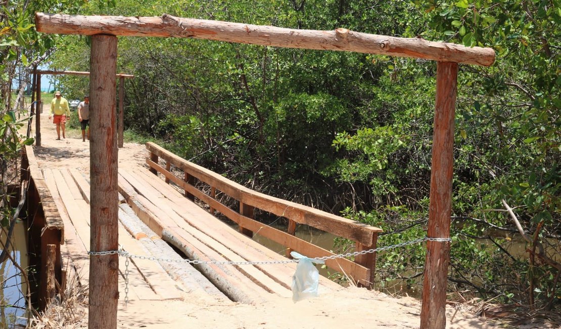 Ponte causa impasse entre bugueiros e proprietários de terreno em Maragogi