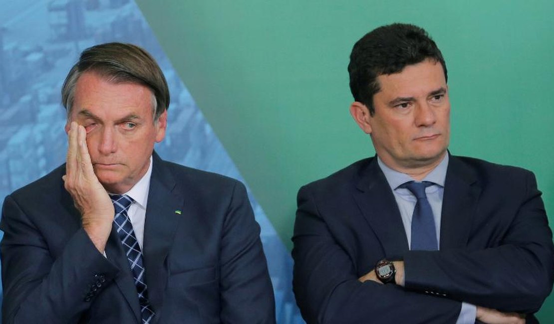  Moro dá 'unfollow' em Bolsonaro em rede social; presidente ainda segue seu ex-ministro