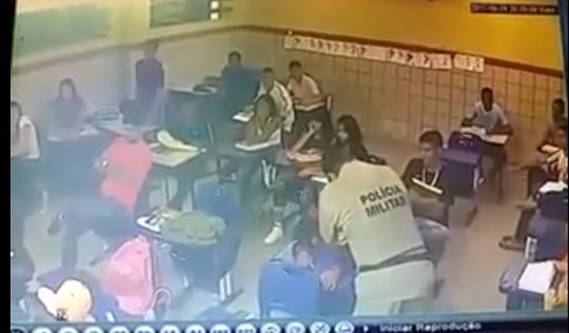 Vídeo mostra ação truculenta da PM que resultou em confusão em escola