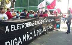 Sindicato dos Petroleiros de Alagoas também apoiaram a manifestação