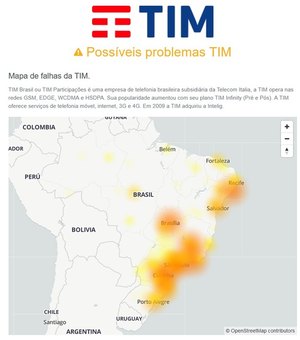 Clientes da TIM ficam sem sinal em Alagoas  nesta quinta (17)