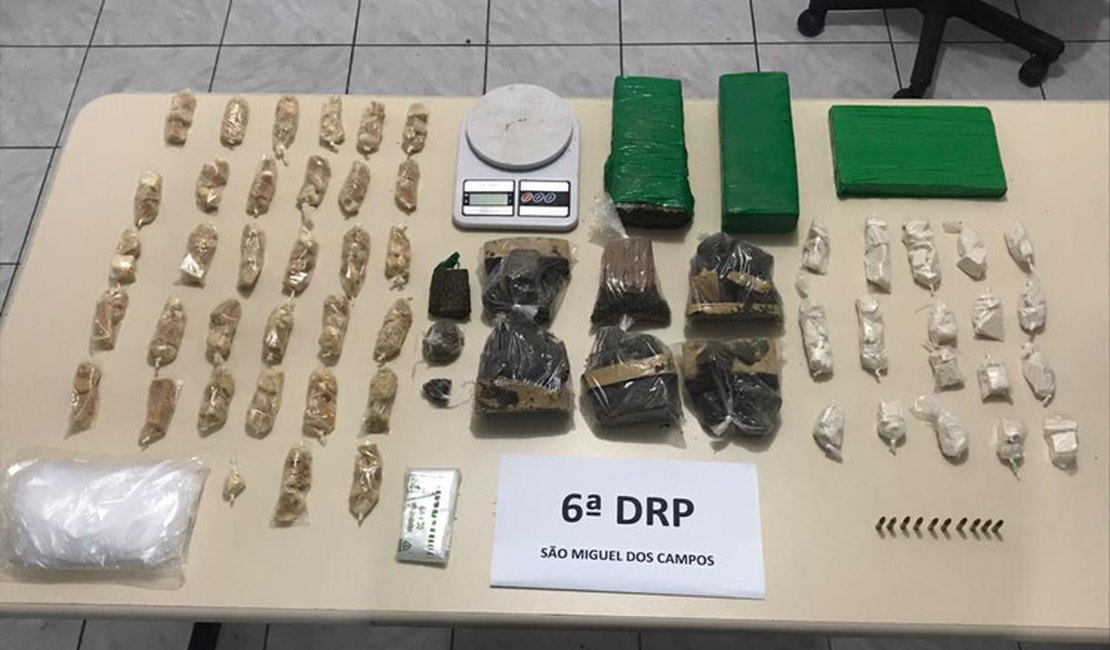Polícia Civil prende casal de traficantes em São Miguel dos Campos
