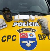 Bptran retira mais de R$ 30 mil em drogas de circulação na parte alta de Maceió
