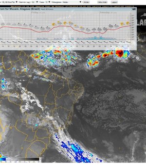 Volume de chuva em Maceió supera 50 milímetros em 24h, diz Lapis