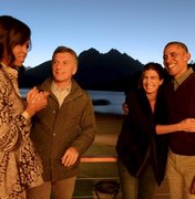 Famílias Obama e Macri se despedem entre risos e abraços na Patagônia