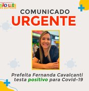 Prefeita de São Luís do Quitunde testa positivo para Covid-19