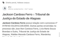Processos contra Jackson Cardoso Ferro