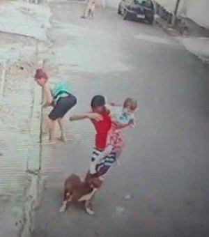 Jovem luta com pitbull para salvar criança de cinco anos
