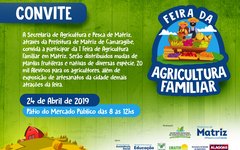 Festa também terá Feira da Agricultura Familiar