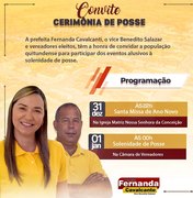 Fernanda Cavalcanti será empossada após a missa em São Luís do Quitunde