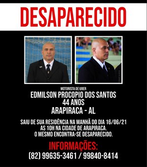 Familares pedem ajuda para encontrar homem desaparecido, em Arapiraca