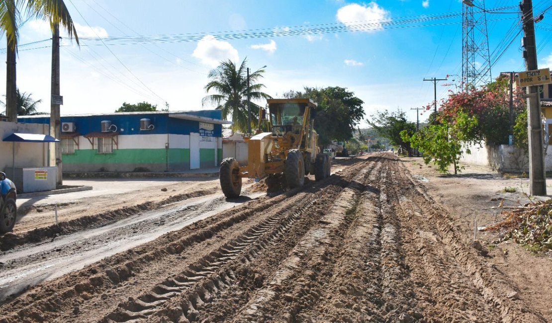 Maragogi: obra de pavimentação asfáltica no povoado Peroba é iniciada